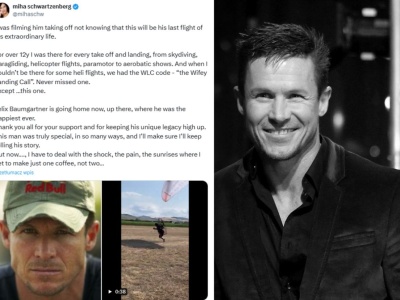 Felix Baumgartner zginął. Partnerka pokazała ostatnie chwile przed śmiercią i nagranie startu