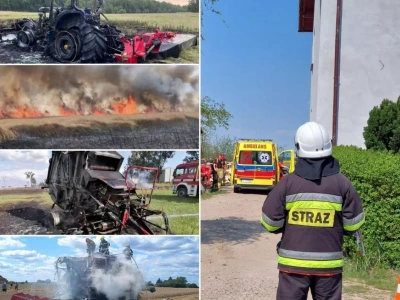 Ponad 400 pożarów podczas żniw 2025. Straż pożarna ostrzega rolników
