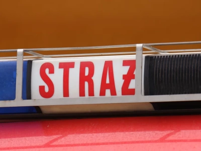 Pożar ciężarówki na DK63 w gminie Czyżew