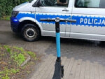 18-latek na hulajnodze wpadł w ręce policji. Szybko wyszło, dlaczego