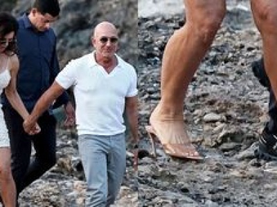 Lauren Sanchez walczy o życie w wysokich szpilkach na kamienistej plaży. Poświęcenie godne ikony mody?