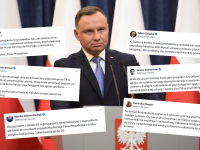 Andrzej Duda krytykowany za zablokowanie pomocy psychologicznej dla dzieci