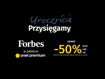 Subskrybuj „Forbes” w pakiecie Onet Premium. Teraz w wakacyjnej cenie [AUTOPROMOCJA]