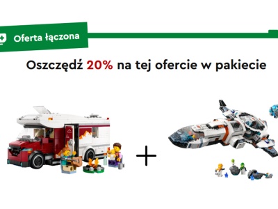 Kup 2 zestawy w pakiecie na lego.com/pl i zaoszczędź 20% ceny tylko dziś!