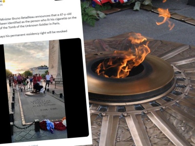 Zapalił papierosa od znicza przy Grobie Nieznanego Żołnierza. Został aresztowany. 