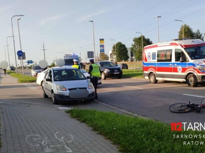 Tarnów. Samochód potrącił 12-letnią rowerzystkę