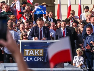 Pierwsza inicjatywa Karola Nawrockiego: TAK! dla CPK