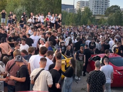 Interwencja policji w Warszawie z powodu fanów białoruskiego rapera