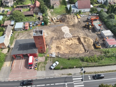 Trwa rozbudowa remizy OSP Bogdaniec