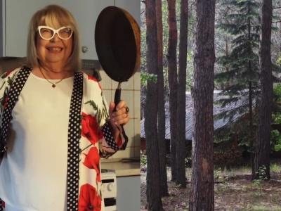 Nina Terentiew ma drewniany dom w środku lasu. 