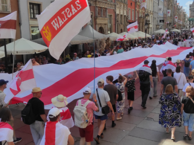 Dzień Godności w Gdańsku. Ulicami centrum przeszedł marsz solidarności z Białorusią