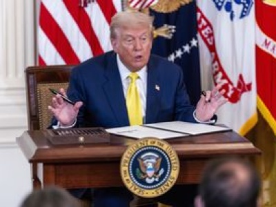 Trump o fali przemocy w Waszyngtonie. Zwołał konferencję prasową