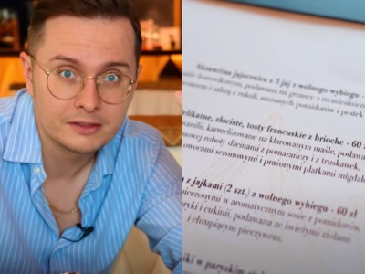Youtuber sprawdził najdroższy lokal w Zakopanem. Jajecznica za 67 zł to dopiero początek