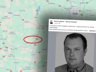 Łódzkie. Śmiertelny wypadek pod Sieradzem. Nie żyje Jakub Palusiński, radny PSL-u
