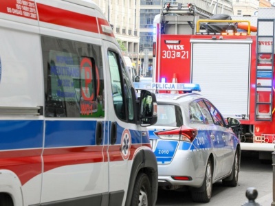 Wypadek na warszawskich Bielanach. Auto wjechało w grupę przechodniów.