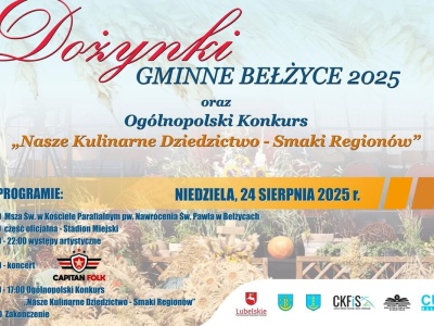 Dożynki Gminne w Bełżycach 2025. Gwiazdą imprezy zespół Capitan Folk
