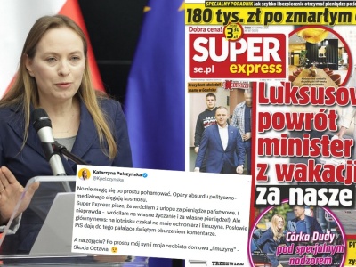 Pełczyńska-Nałęcz wyjaśnia, że nie odebrał jej ochroniarz z limuzyną tylko syn ze Skodą Octavią