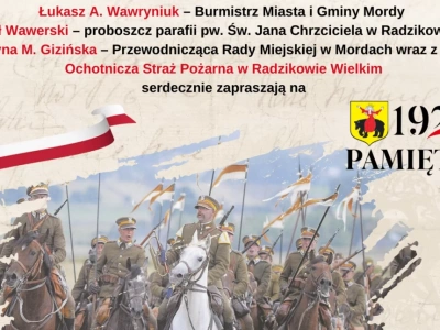 Gmina Mordy uczci Święto Wojska Polskiego i rocznicę „Cudu nad Wisłą”