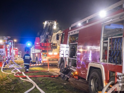 Pożar stodoły na Opolszczyźnie. Ucierpiała jedna osoba