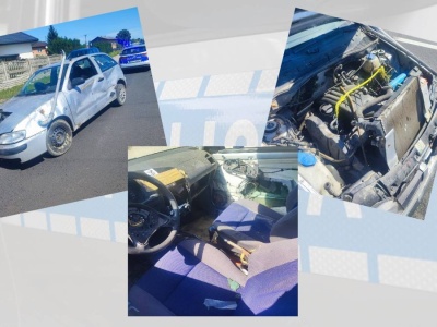 Mandat przekroczył wartość samochodu? 18-latek próbował jeździć wrakiem