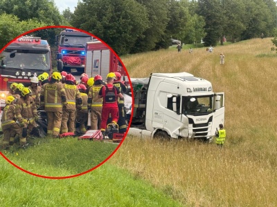 Wypadek na wysokości Ługwałdu w gminie Dywity. Nie żyje 53-letni ojciec i 17-letni syn [ZDJĘCIA, WIDEO]