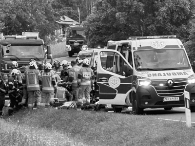 Policja ujawniła przebieg wypadku pod Olsztynem. Zginął syn z ojcem po zderzeniu z ciężarówką