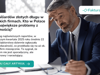 11 miliardów złotych długu w polskich firmach. Kto w Polsce ma największe problemy z płynnością?