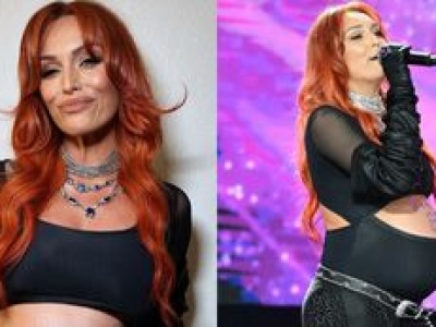 Ciężarna Joanna Lazer z Red Lips odsłoniła brzuch i ujawniła płeć dziecka na scenie w Sopocie