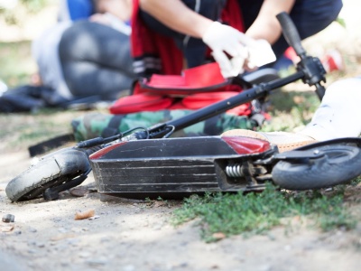 Wypadek na hulajnodze. W akcji LPR