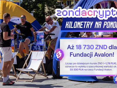 Ponad 30 000 PLN od zondacrypto w akcji „Kilometry na Pomoc” dla Fundacji Avalon