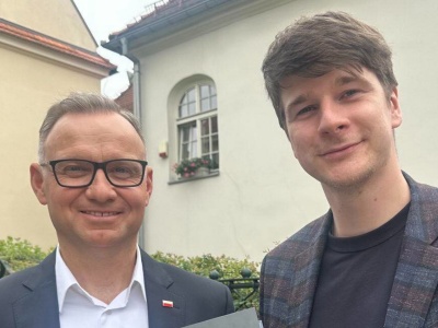 Duda spotkał się z synem Nawrockiego i się zaczęło. Lawina komentarzy