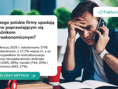 Dlaczego polskie firmy upadają wbrew poprawiającym się wskaźnikom makroekonomicznym?