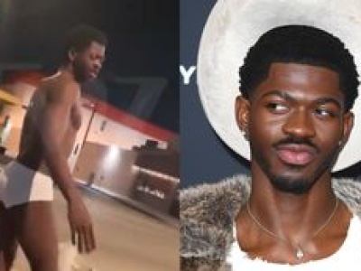 Lil Nas X paradował ulicą Los Angeles W SAMEJ BIELIŹNIE. Trafił do szpitala po bójce z funkcjonariuszem: 