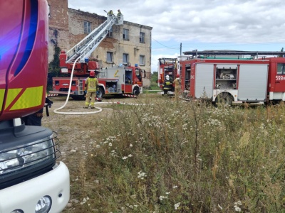 Pożar dachu budynku mieszkalnego w Śliwnie!