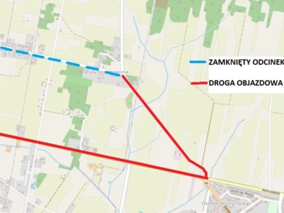 Utrudnienia drogowe w gminie Wysokie Mazowieckie