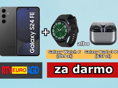 Samsung Galaxy S24 FE w rekordowej promocji. Taniej + darmowy smartwatch lub słuchawki