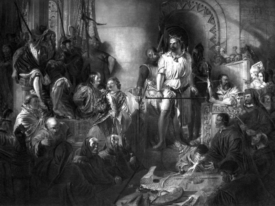 Męczeńska śmierć bohatera Szkotów. Po latach stał się legendą