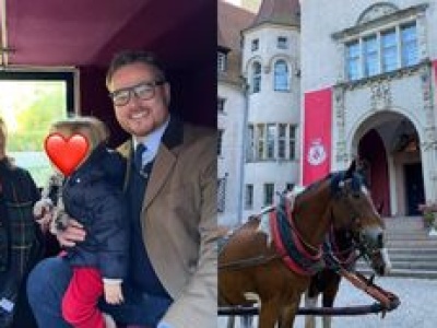 Zwyczajny dzień u Lubomirskich: przejażdżka bryczką z córką i relaks przy pałacowym kominku. Fajnie żyją?