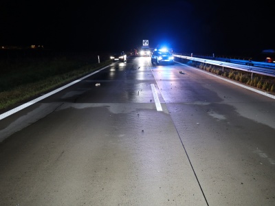 Chciał przebiec w poprzek autostrady, zginął na miejscu