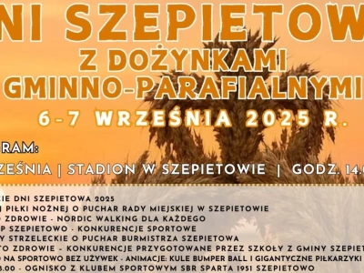 Dni Szepietowa 2025: Święto Gminy z dożynkami i wieloma atrakcjami. Sprawdź program