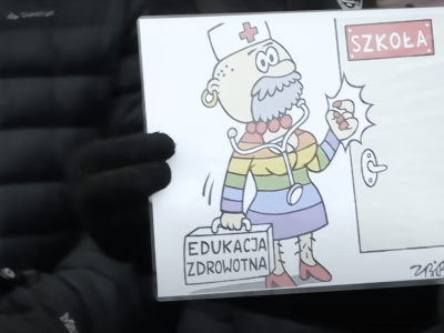 Pikieta pod Kuratorium Oświaty w Rzeszowie. Protest przeciw „Edukacji zdrowotnej”