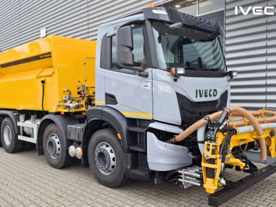 Iveco X-Way do łatania dziur w polskich drogach, z zabudową obsługiwaną z kabiny