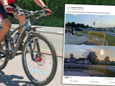 Ścieżka rowerowa jak żart. 