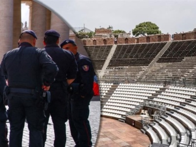 Chaos w amfiteatrze. Spektakl zakończył się interwencją policji