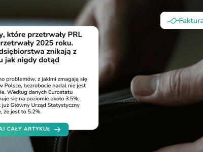 Firmy, które przetrwały PRL nie przetrwały 2025 roku. Przedsiębiorstwa znikają z rynku jak nigdy dotąd