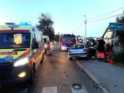 Poważny wypadek na granicy powiatów
