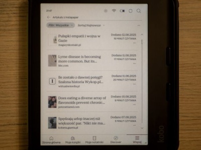 Instapaper działa już na czytnikach Kobo!