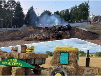 Dożynkowy witacz podpalony. „Praca mieszkańców w ciągu kilku minut została doszczętnie zniszczona”