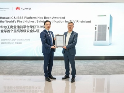 Huawei wyznacza nowy standard bezpieczeństwa magazynów energii