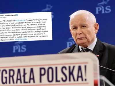 Prezes Kaczyński odcina się od współpracy z Konfederacją, zapowiada walkę o pełnię władzy, a nie koalicję